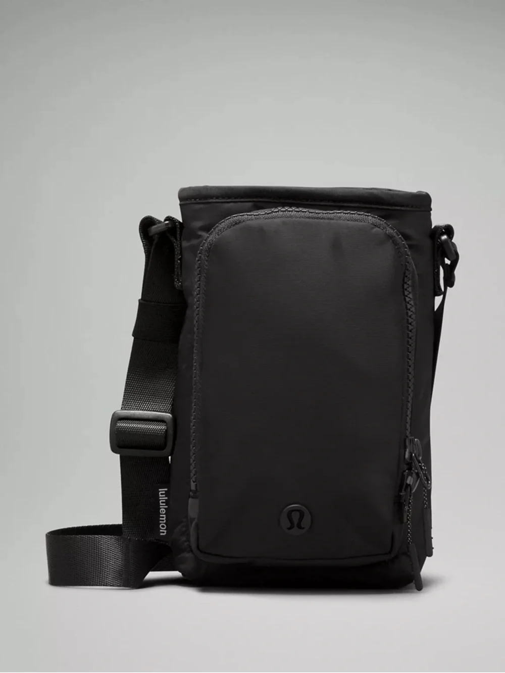 lululemon athletica black Water Bottle Crossbody with Front Pocket 2L